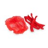 Sirius Protective Products 24In Red Disposable Bouffant Hair Nets, High Quality Breathable Material, 100PK PP2MC24